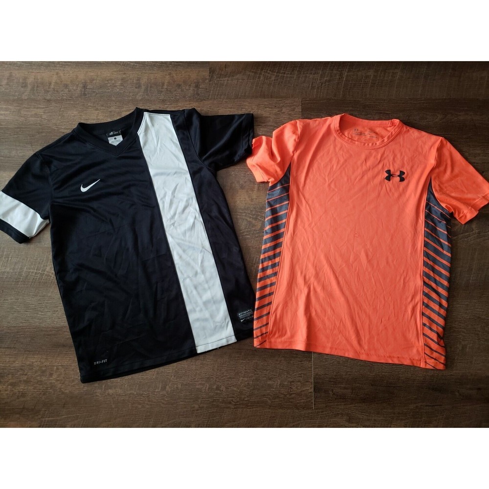 Boys Sz L Nike & Under Armour Shirts